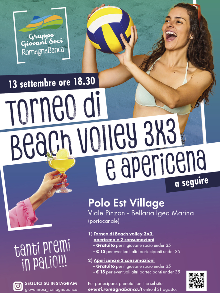 Torneo di Beach Volley 3x3 / a seguire apericena